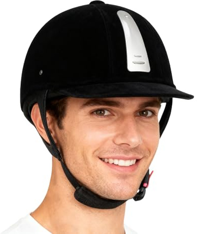 Pruojhw Caschi da equitazione - Velluto Protezione della Testa - Casco Per Equitazione Ragazzi E Adulti In Equitazione