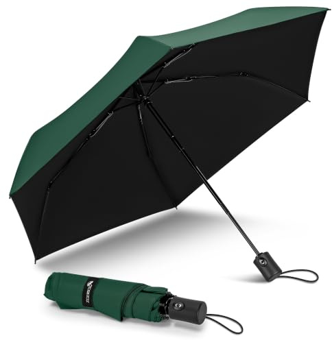 ZOMAKE Parapluie Pliant Resistant Vent Fort Automatique 109 cm | Mini Parapluie Compact Solide pour Femme Homme Enfant,6 Côtes Petit Parapluies de Poche Umbrella Anti Tempete