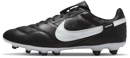 NIKE Men's Premier Iii Fg Football Shoe, Black White, 10 UK