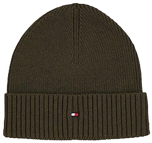 Tommy Hilfiger Herren Strickmütze Essential Wintermütze, Grün (Army Green), Onesize