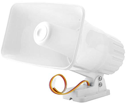 Klaxon Filaire à Double tonalité 150 DB - DC 12V - Système D'alarme Antivol Sirène - Althorn Puissant pour la sécurité à Domicile - Son D'avertissement Puissant - Connexion