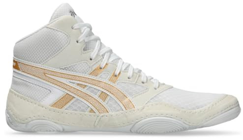ASICS Herren Snapdown 4 Wrestling-Schuhe, Weiß/Reingold, 41.5 EU