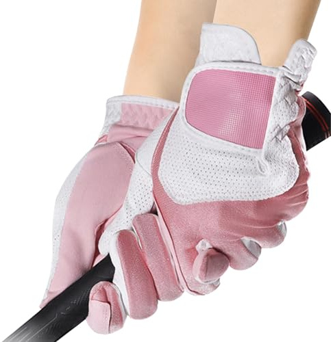 Guanti da golf freschi, guanti da golf traspiranti con presa stabile per ragazze, comodi guanti da golf per donne e ragazze, comodi guanti da golf per donne e ragazze