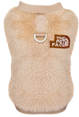 Izefia Cane Maglione Vestiti Abbigliamento Felpe Felpe di Lana Inverno Caldo Felpa Camicia Morbido Pigiama Alla Moda Pet Face Modello Gilet Maglione per Cani di Piccola Taglia Gatto Medio