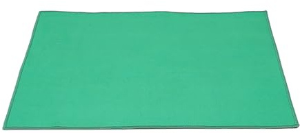 Abaodam Mahjong Table Mat 100x100cm Thickened Non-Slip Green Tabletop Gaming Mat for Mahjong Card Game Noise Reduction Board Game Accessories