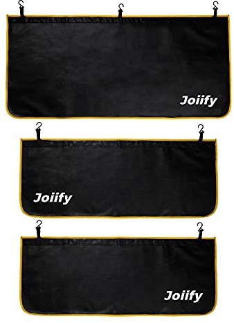 Joiify 3 Pcs Fender Covers for Mechanics, 25 Strong Magnets, Microfiber Leather Car Fender Protector Mats - Size L