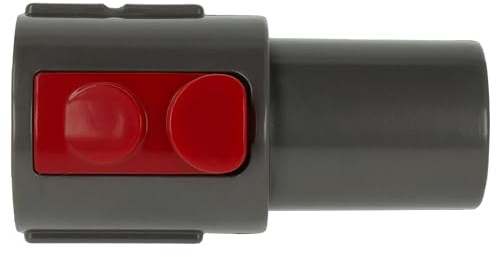 vhbw Staubsauger Adapter auf 32mm Zubehör Anschluss kompatibel mit Dyson Big Ball Absolute 2 - rot/dunkelgrau, Kunststoff