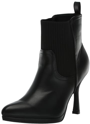 YOKI KHELANI-02 Women's Knit Upper Stiletto Heel Boot, Black, 10 M US
