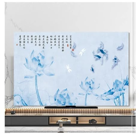 Couvertures de Télévision Housse de Protection Anti-poussière for TV, Serviette de 43 Pouces, 55 Pouces, 50 Pouces, 65 Pouces, Couverture Suspendue for écran LCD, décoration Universelle Multi-Tailles