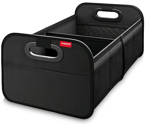 Xndryan Boot Tidy for Car Storage Organiser, Collapsible Multi Compartment Car Boot Organiser Bag with Reinforced Base And Comfort Handle Car Accessories