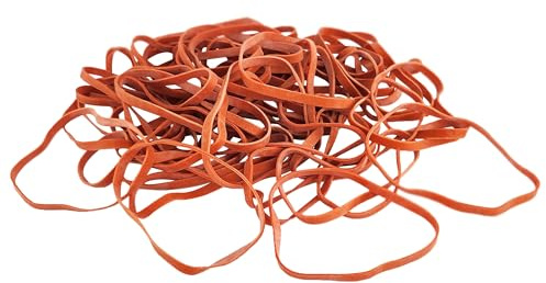 Gummiband röd | töjbar | Ø 80 mm, 5 mm tjocklek, 500 g påsar [andra varianter kan väljas i erbjudandet] | gummiringar | gummigummi för buntning, fixering eller pyssel