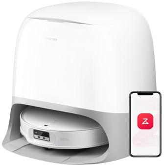 roborock Qrevo CurvX Saugroboter mit Wischfunktion&anhebbarem Wischmopp, 22.000Pa Saugkraft, 7,98 Ultra-Slim Design, Dual Anti-Tangle-System, Reactive Al-Hinderniserkennung (Weiß)