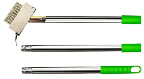 Grenzekraut - Herramienta para eliminar césped, 2 en 1 Decks Unschleifer Exfoliante Pincel | Alto rendimiento – Musgo – Mortero – Herramienta de eliminación de grietas para cubierta, terraza, acera,