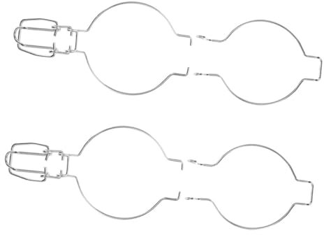 UKCOCO 2 Piezas Cestas De Alambre para Tarros De Vidrio Accesorios para Conservas Cierre Hermético para Tarros De Boca Ancha