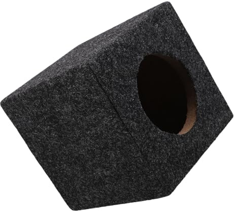 NUOBESTY Caisson de Basses 4 Pouces pour Voiture en Bois Scellé Enceinte Audio Compacte pour Subwoofer 10 CM Caisson Étanche Portable pour Camion et Installation Automobile
