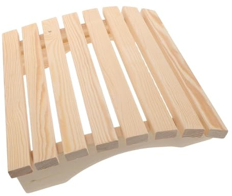 FOMIYES Reposacabezas para Sauna de Madera Maciza de Alerce, Respaldo Ergonómico Transpirable, Almohada Relajante para Cuello y Espalda, Accesorio Sauna para SPA y Cabinas de Vapor