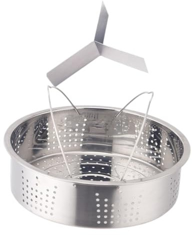 Homoyoyo Cesta Para Vaporera De Verduras De Acero Inoxidable - Cestillo Para Olla Express - Ideal Cocinar Al Vapor 20 Cm Accesorio Perfecto Preparar Verduras Saludables y