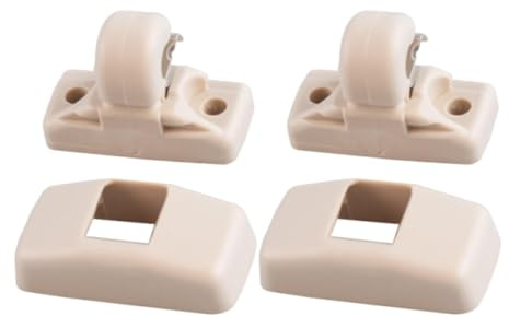 SGERUFZ 2 Clips Sujetadores Parasol de Coche, Soporte de Visera Compatible con VW Caddy Golf Mk4 Sharan Passat Polo Amarok Transporter T5 Touran Seat Ibiza Leon Skoda Fabia Octavia Superb (Gris)