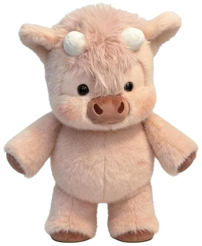 Generico Pupazzo Che Corre - Adorabile Animale Peluche Muccas Pelosa Per Alleviare Lo Stress, Peluche Cinghiale Che Corre Vitello Che Corre Per Ragazzi E Ragazze, Cuscini In Peluches Cinghiale
