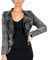 DISSA Damen Grau Nieten Jeansjacker Bikerjacke mit Reißverschluss,PA01,L