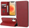 ZYIMOU Handyhülle für iPhone 12 Mini Hülle, Leder Schutzhülle Standfunktion Kartenfach Wallet Klapphülle iPhone 12 Mini Flip Case Cover, Rot
