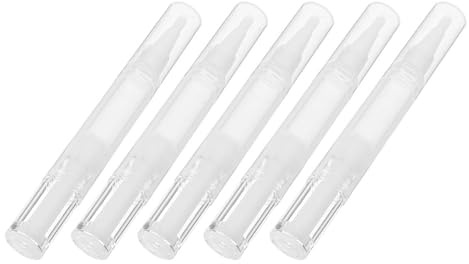 HEALEEP 5st Refillbar Nagelolja Penna Med Transparent Applikatorborste För Nagelvård Och Makeup Multifunktionell För Serum Och Foundation