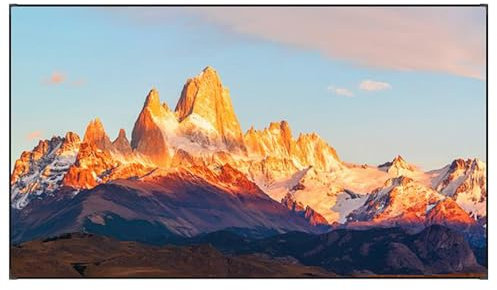 Pantalla de proyección, pantalla de película HD, pantallas de películas de proyector, marco fijo montado en la pared/techo, pantalla de película HD, para cine en casa o patio trasero (60 pulgadas (16