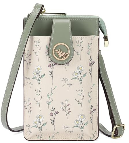 GAEKEAO Bolso Mujer Bolsos para Universitarias, Bolso Bandolera Pequeño Cuero PU Bolso para Móvil con Correa Ajustable para el Hombro Bolso Cruzado