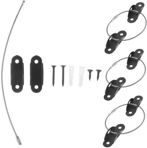 Kisangel 4 ensembles Supports de Sécurité pour Meubles Antidérapants pour Éviter Renversement Système de Protection pour Bibliothèques et Meubles Lourds Installation Facile Kit de
