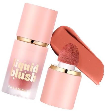 Feuchtigkeitsspendende flüssige Rouge für Wangen, langanhaltend und einfach aufzutragen, mit hochpigmentierten Designs, natürliches Finish, Rouge, Schatten