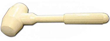 MAZZUOLA MARTELLO IN GOMMA BIANCA LAGOS 500 GR - MAZZOLA