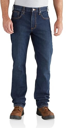 Carhartt Men's Relaxed Straight Rugged Flex Denim Dungaree, Superior, W38 x L32