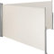 tectake Aluminium Doppel- Seitenmarkise ausziehbar, Outdoor Seitenwand als Garten Sonnenschutz, Balkon Sichtschutz, Terrassen Windschutz, mit Aufrollmechanismus - 200 x 600 cm, beige