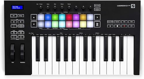 Novation Launchkey 25 [MK3], control-ler MIDI a tastiera — Con integrazione per Ableton Live. Modalità Accordo, Modalità Scala e arpeggiatore. Tutti i software che ti servono per produrre musica