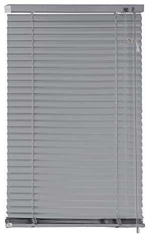 EXKLUSIV HEIMTEXTIL Aluminium Jalousie Lamellen 70 x 130 cm Silber