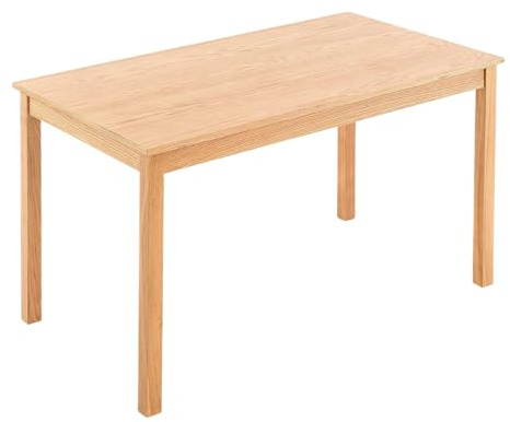 Hallowood Furniture Waverly Small Oak Dining Table, Rectangular Solid Wooden Dining Table in Light Oak Finish, Ideal for Dining Room, Lounge or Kitchen (120cm x 70cm)