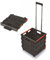 Spetebo Kunststoff Einkaufstrolley klappbar mit Rädern - 35 L - Transportbox fahrbar mit Teleskopgriff - Einkaufskorb rollbar Einkaufswagen klappbar Transport Einkauf Box Wagen Korb