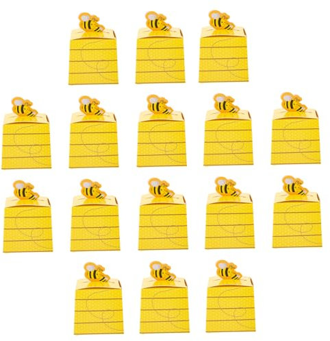 Cabilock Caja Contenedores De Dulces De Boda Suministros De Favores De Fiesta De Abejas Abeñula Titulares De Dulces Recipientes Para De Fiesta Puesto De Portátil Papel