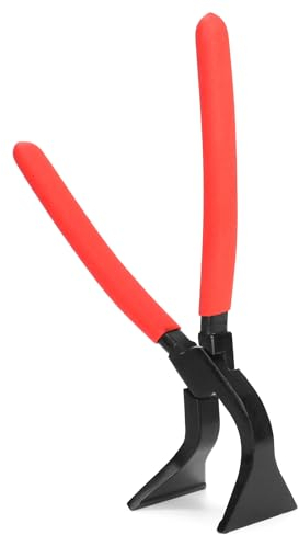 QWORK® Blechzange Falzzange 45° abgewinkelt Breit 60 mm - Gesamtlänge 280 mm