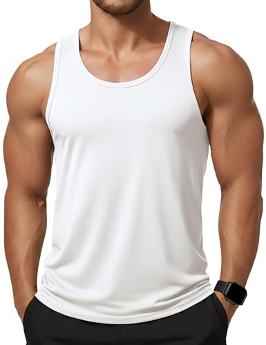 KEFITEVD Camiseta Deportiva Hombre Camiseta Muscular Sin Mangas Deporte