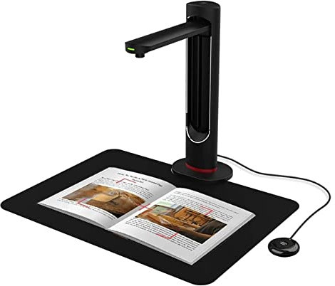 DLAZUM Scanner de Documents K21 A3/A4 à Montage Fixe, Scanner Haute définition 23 MP avec Appareil Photo de numérisation de Documents multilingues à aplatissement Automatique
