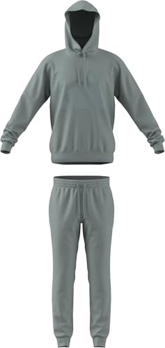 adidas Uomo BIG LOGO FRENCH TERRY HOODED TRACKSUITS, Wonder Sage, XL