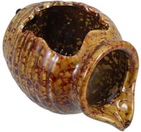 Healifty Jarra de Cerámica para Fuente de Jardín con Cascada y Circulación de Agua Decoración para Estanques y Salas de Estar Diseño Compacto para y Patios