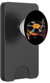 Tocadiscos de Vinilo 80s 90s Música DJ Músico PopSockets PopWallet para MagSafe