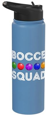 Boule Game Squad Boule Balls Team Petanque Game Group Stainless Steel Insulated Water Bottle