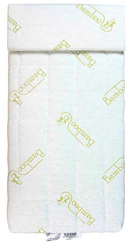 EVERGREENWEB Matratze 70x140 cm für Kinderbett und Wiege, 12cm hoch + KOSTENLOSES Kissen Anti-Ersticken mit natürlichem Baumwoll, herausnehmbar Kissenbezug. Allergiegetestet, auswaschbar | Olaf