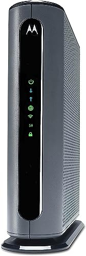 Motorola MG7700 Modem with Built in WiFi | Approved for Comcast Xfinity, Cox, Spectrum | for Plans Up to 800 Mbps | DOCSIS 3.0 + Gig WiFi Router (Renewed)