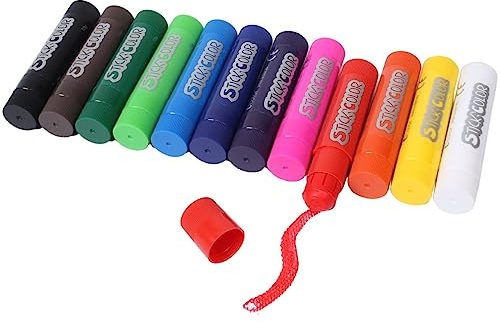 Piccolino Stick'Color Schulmalfarben Set 12x 10g Sticks mit Gouache, Tempera