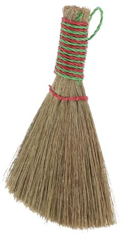 Alipis Kleiner Handfeger Aus Natürlichem Gras Mit Holzgriff Leichter Mini-besen Für Innenräume Stabiles Design Effektive Staubaufnahme Vielseitig Einsetzbar Für Wohn- Schlaf Küchenbereich