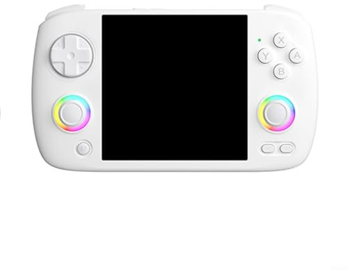 EXTRWORY Retro Handheld Game Console,for RG for Cubexx ,3.95 Inch IPS Screen 8000+ Games 5G WiFi BT 4.2 RGB LED Joystick 3800mAh Battery HD TV Output Portable Gaming Device(White)